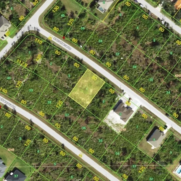 Salvatierra Lane in South Gulf Cove FL.