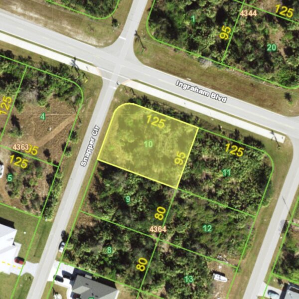 Lot 10 Snapper Cir in South Gulf Cove FL.