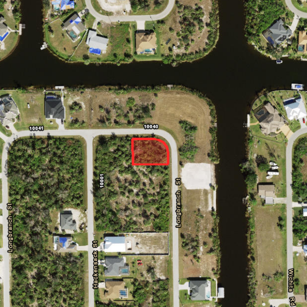 Lot 8 on Long Beach St. in South Gulf Cove FL.